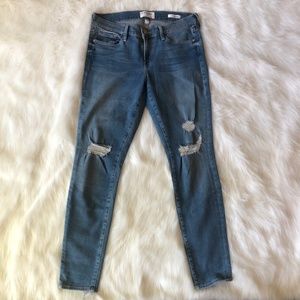 FRAME jeans with knee rips